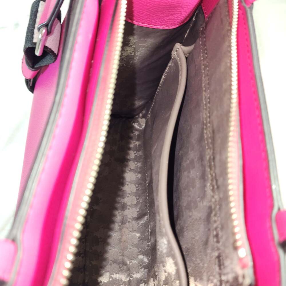 Karl Lagerfeld Paris Maybelle Choupette Satchel Fuchsia Crossbody  Bag NWOT+ Dus - Picture 10 of 10